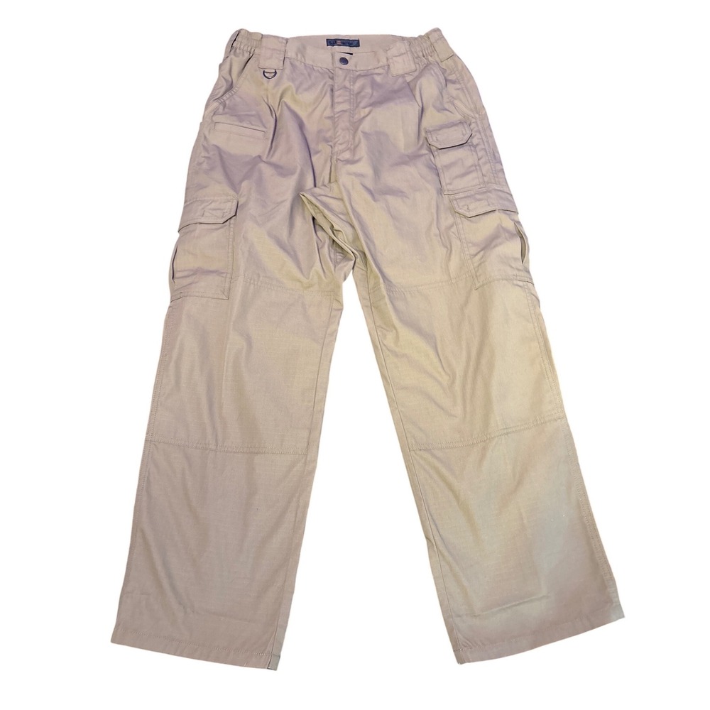 5.11 Tactical Men's Khaki Cargo Pants Ripstop Utility Work‎ Pants 34x30